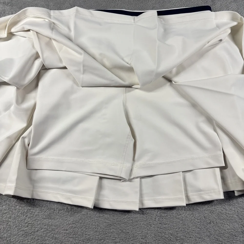 Aqua Athletic x Venus Williams Women's Pleated Tennis Skort White‎ Sz XS NWT